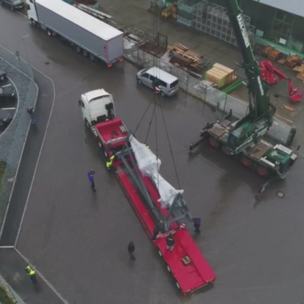 Готовую конструкцию отправляют в Петербург, на строительную площадку Лахта Центра